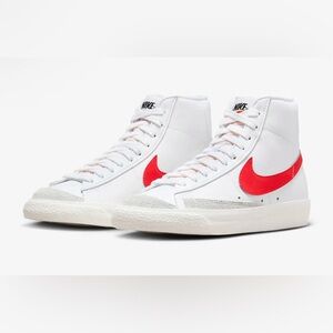 NWOB Nike Blazer Mid 77 in Habanero red in Size 9.5W/8M. Never been worn.